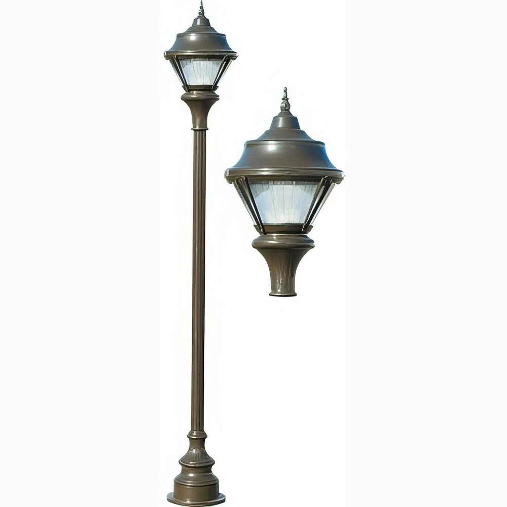 Dabmar Lighting GM9001-L18-30K-BZ bronze post light & pole