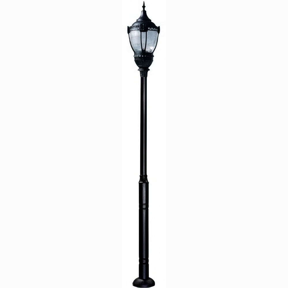 Dabmar Lighting GM9101-L54-40K-B black post light & pole
