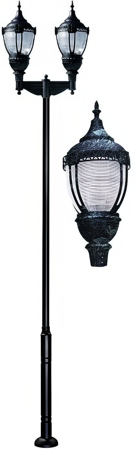 Dabmar Lighting GM9102-L126-50K-VG verde green post light & pole