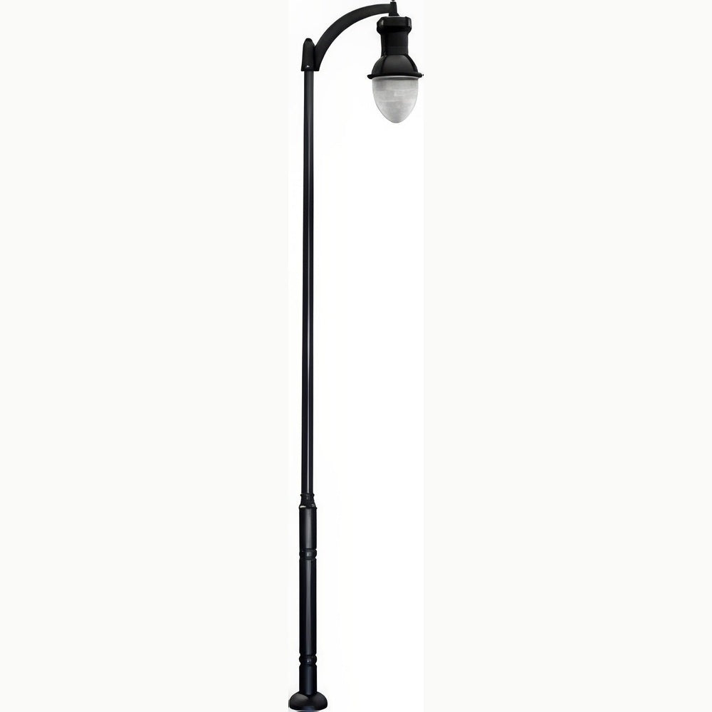 Dabmar Lighting GM9271-L120-41K-B black post light & pole