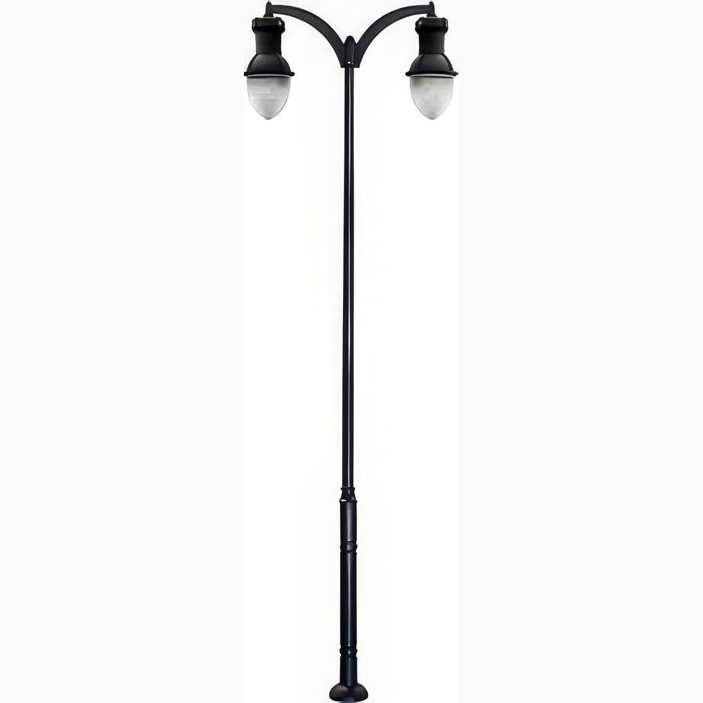 Dabmar Lighting GM9272-L126-50K-B black post light & pole