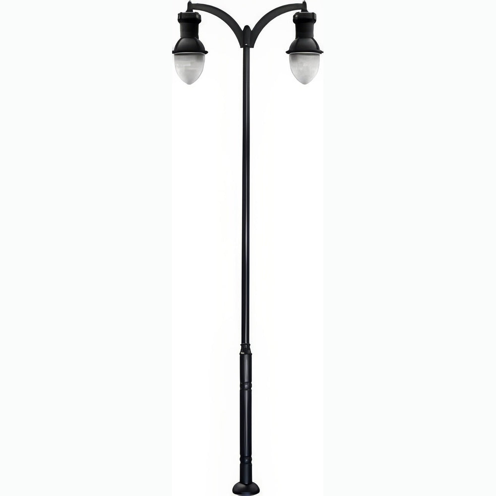 Dabmar Lighting GM9272-L160-30K-B black post light & pole