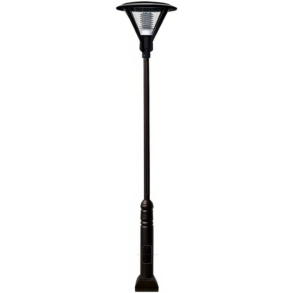 Dabmar Lighting GM9501-L18-65K-B black post light & pole