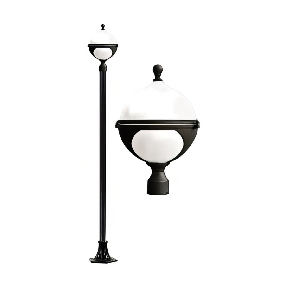 Dabmar Lighting GM9703-LED16-B black post light fixture