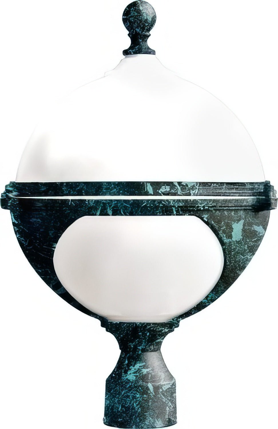 Dabmar Lighting GM972-L6-60K-VG verde green outdoor post light fixture