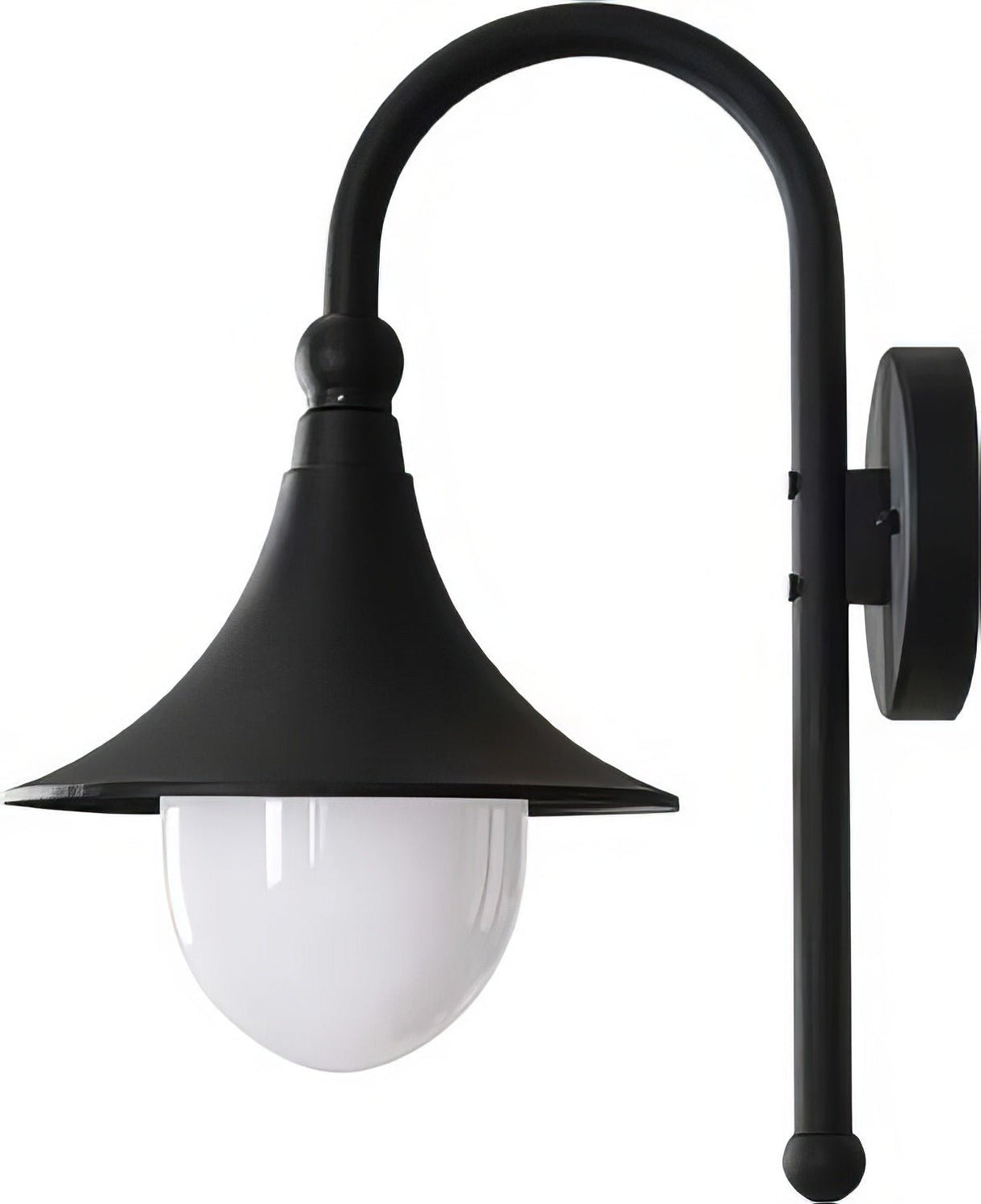 Dabmar Lighting GM996-L9-40K-B black outdoor wall light fixture