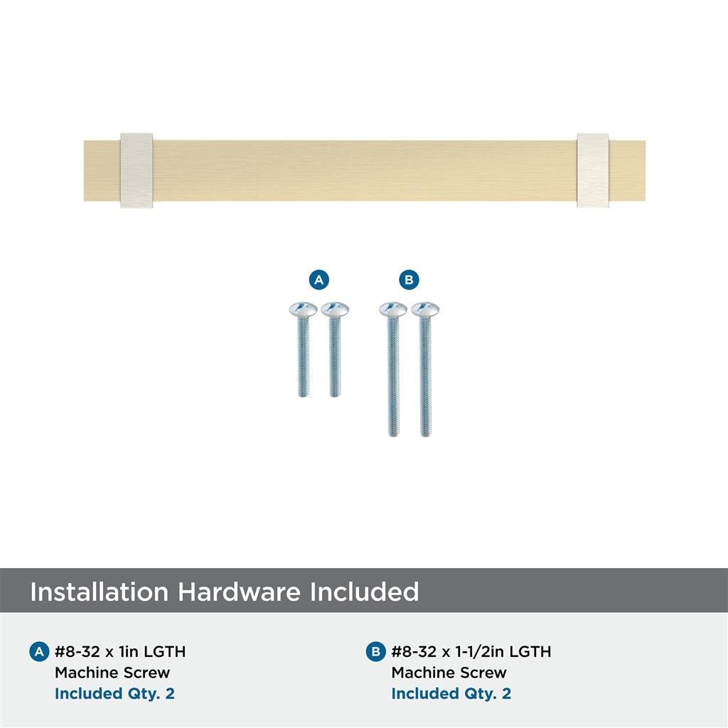Amerock BP36682BBZG10 included mounting hardware