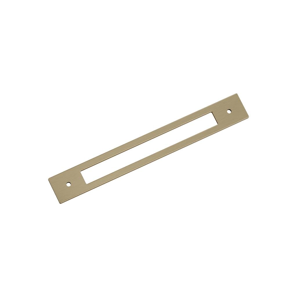 Amerock BP37785BBZ Medora 7-9/16 inch (192mm) Center-to-Center Rectangle Golden Champagne Cabinet Pull Backplate