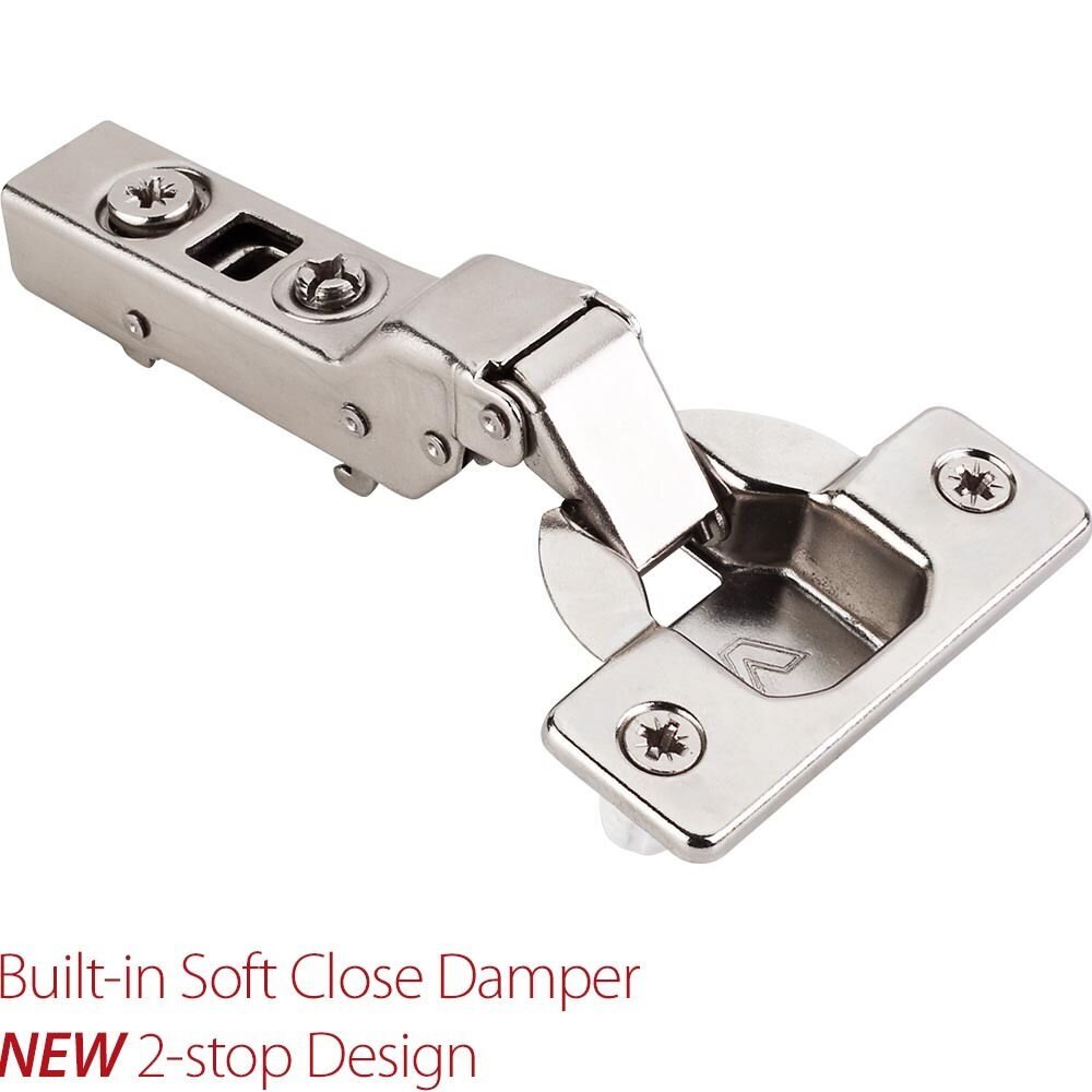Hardware Resources 700.0179.25 polished nickel crank cam adjustable heavy duty soft close hinge