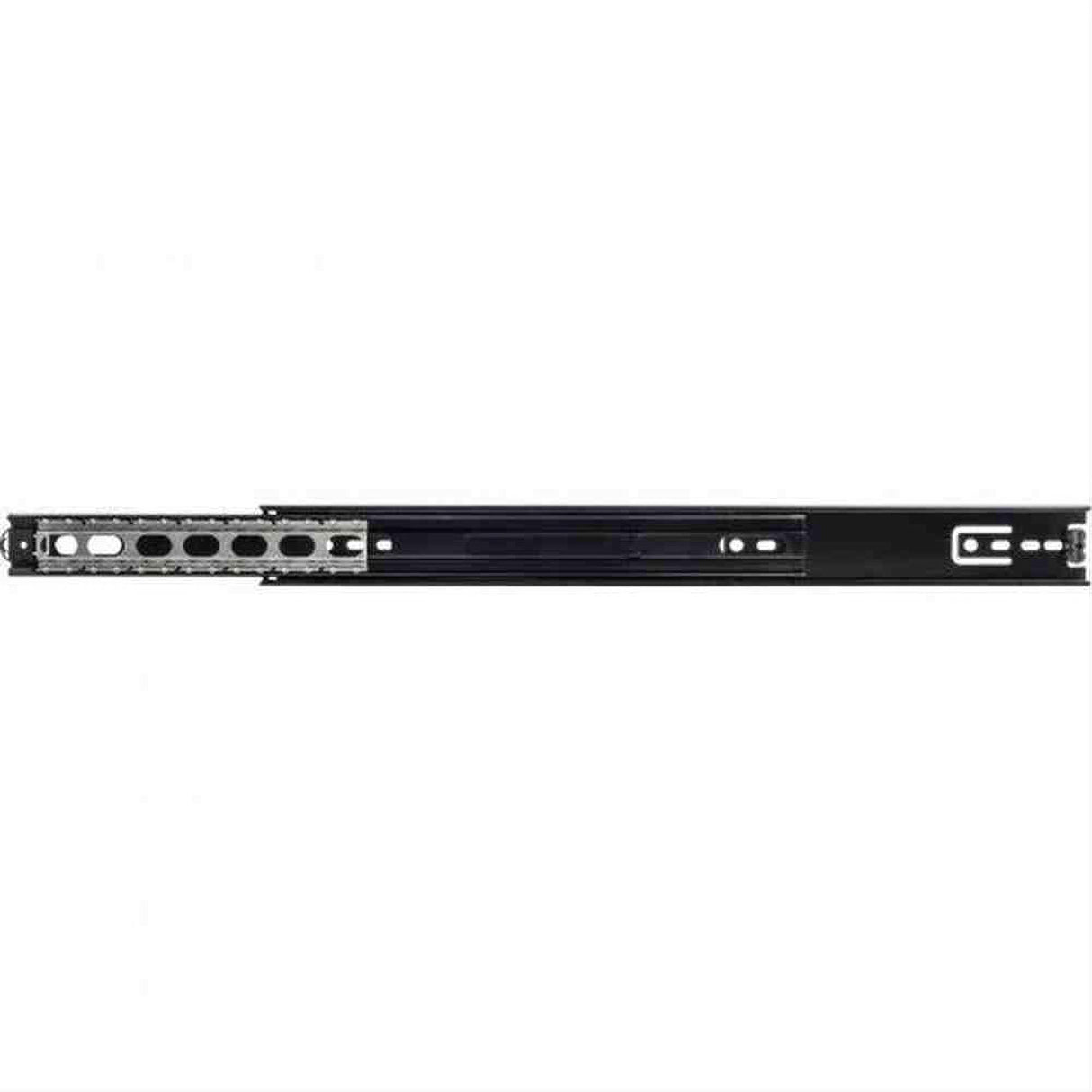 Hardware Resources 303-50-24BLKC 24" Cabinet Member Standard Duty 100 lbs Black Ball Bearing Drawer Slides