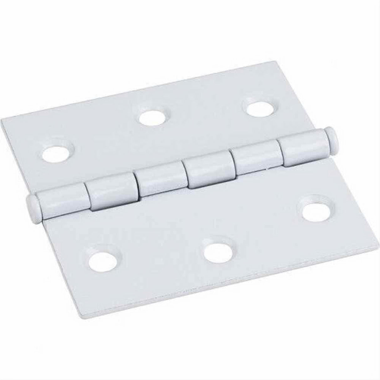 Hardware Resources 33524WH Antique Brass 2-1/2" x 2-1/2" Swaged Butt Hinge White