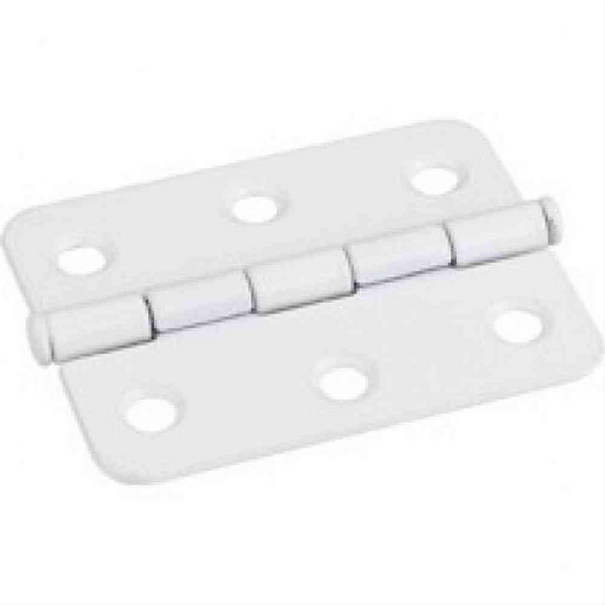 Hardware Resources 33530BWH 33530 2-1/2" x 2" Single Full Swaged Radius Corner Butt Hinge Bright White