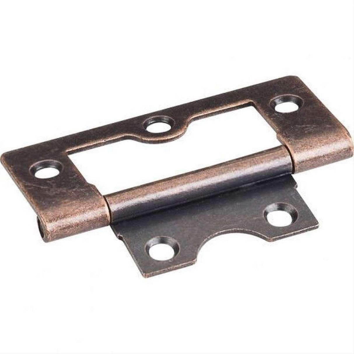 Hardware Resources 9801AC 2-1/2" Fixed Pin Flat Back Non-mortise Hinge Antique Copper