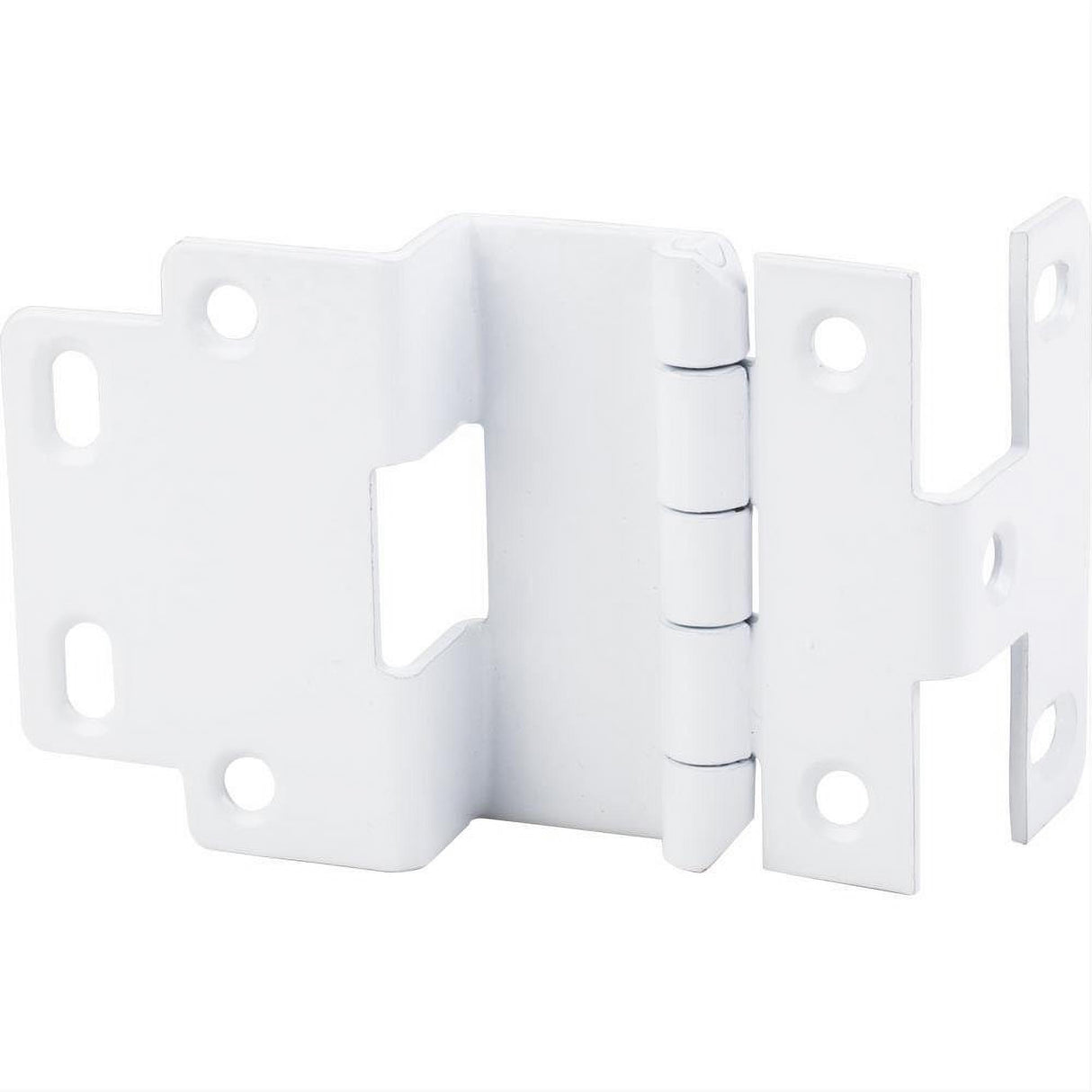 Hardware Resources HR0076WH White Non-Mortise Institutional 5-Knuckle Cabinet Hinge