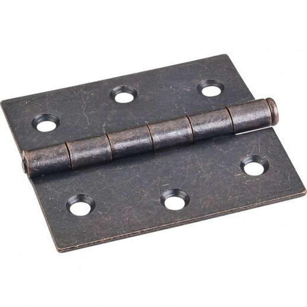 Hardware Resources OL33550DACM 3" x 2-3/4" Single Full Swaged Butt Hinge Distressed Antique Brass