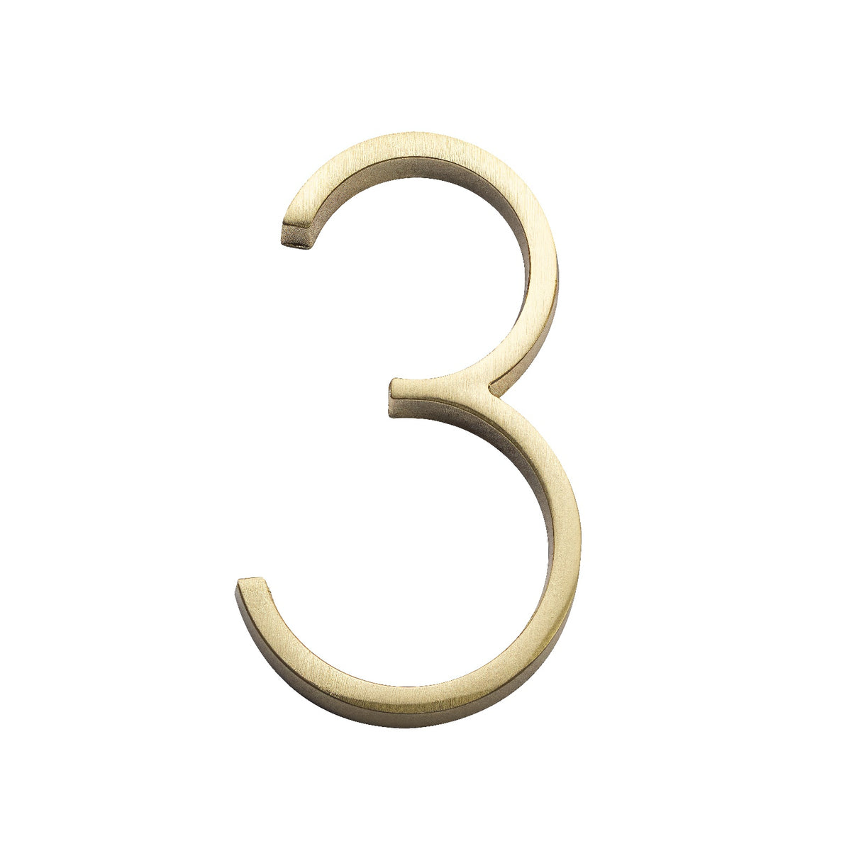 Sure-Loc HNF5-3 SB satin brass house number
