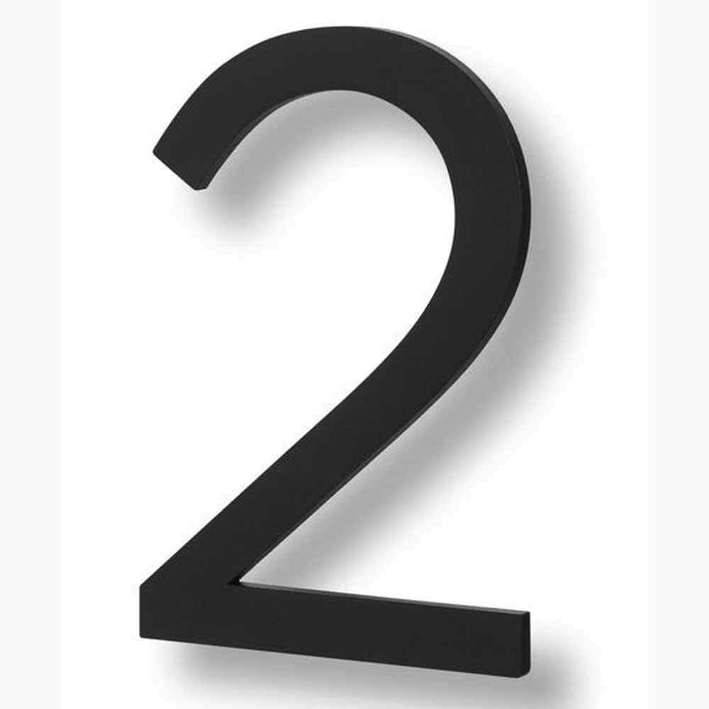 Sure-Loc HNF6-2 FBL flat black house number