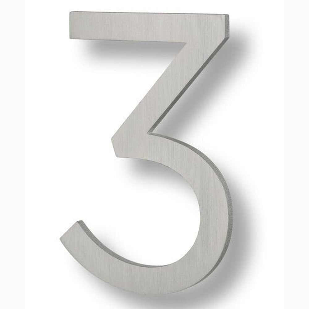Sure-Loc HNF6-3 BA brushed aluminum house number