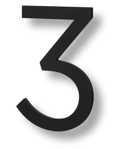Sure-Loc HNF6-3 FBL flat black house number