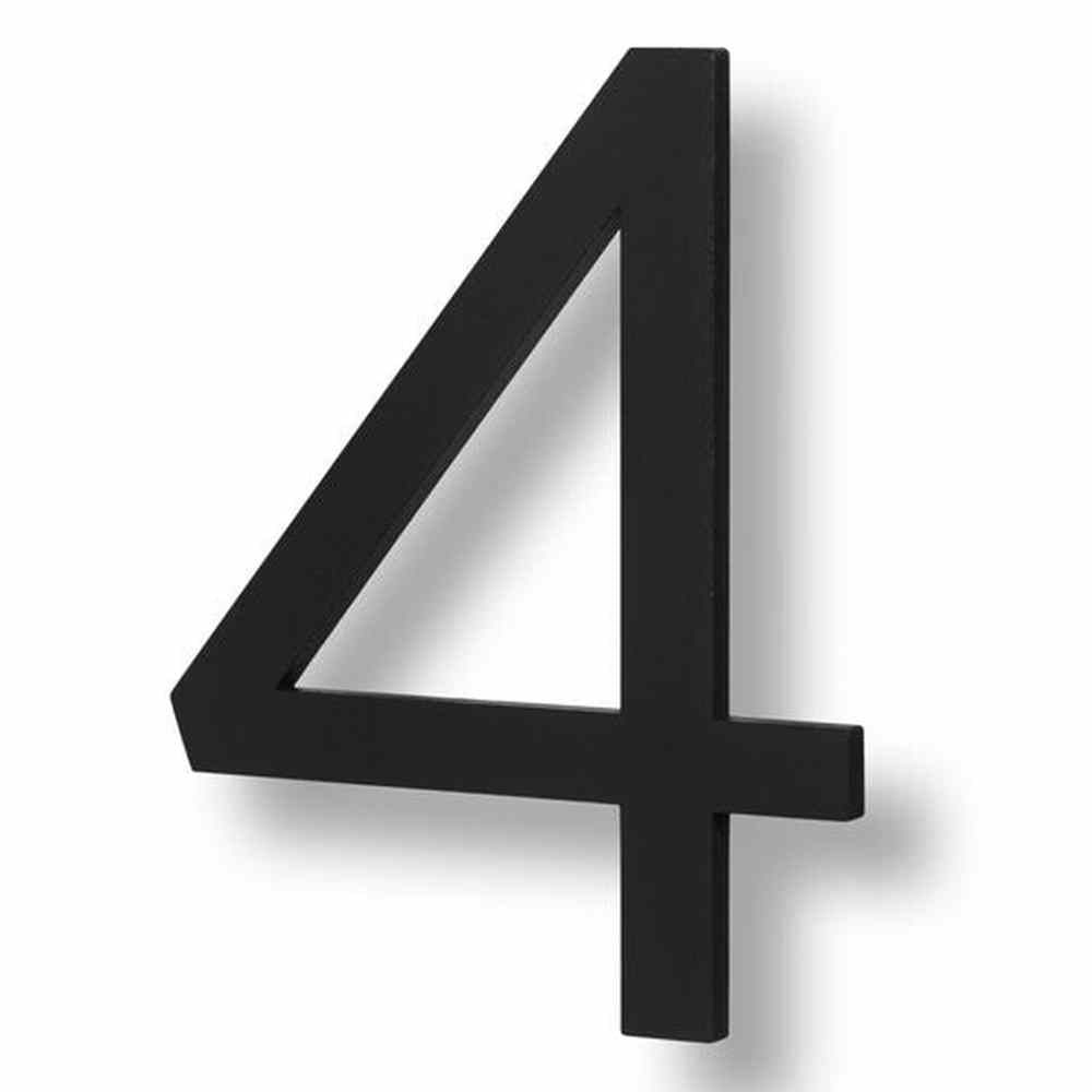 Sure-Loc HNF6-4 FBL flat black house number