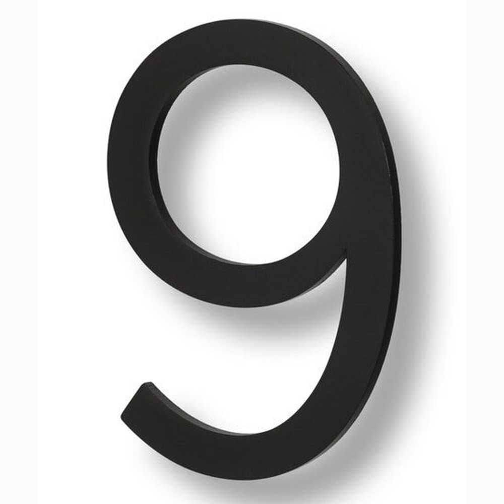 Sure-Loc HNF6-9 FBL flat black house number