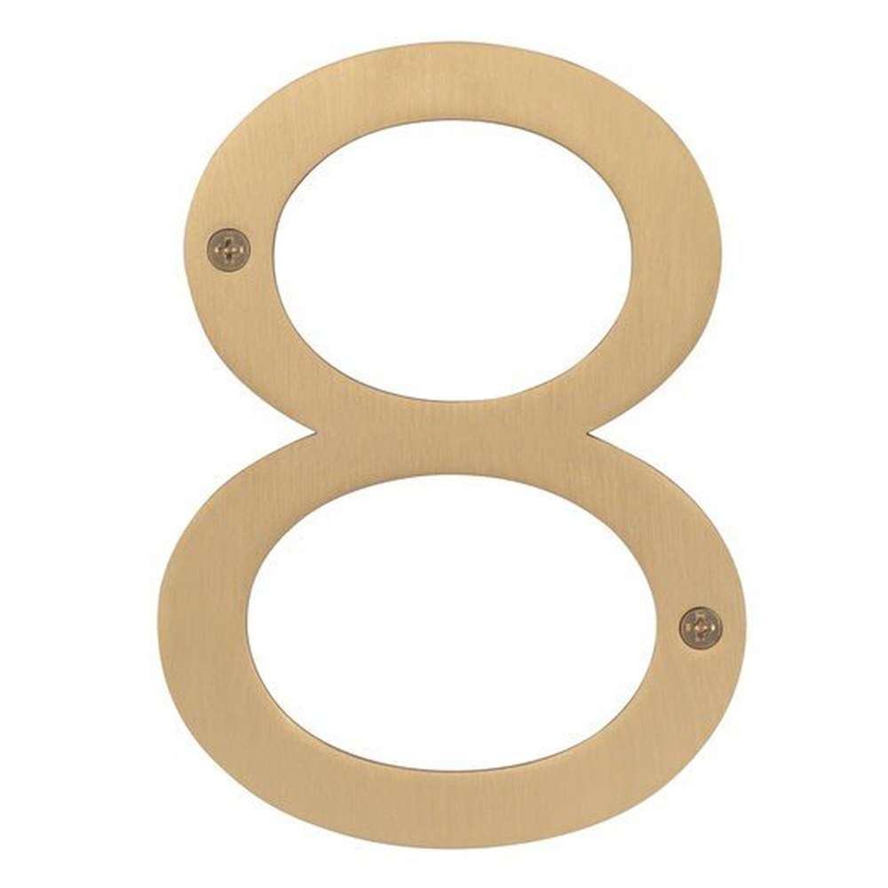 Sure-Loc HNSS6-8 SB satin brass house number