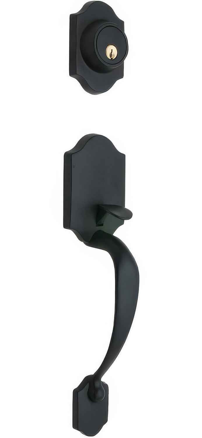 Copper Creek HZ2610BC black single cylinder handleset