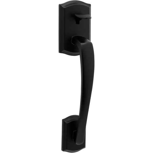 Kwikset 814PTH Prescott Handle Only, No Deadbolt in Matte Black
