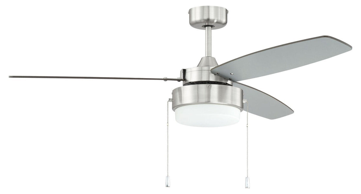 Craftmade INT52BNK3 brushed polished nickel ceiling fan blades included