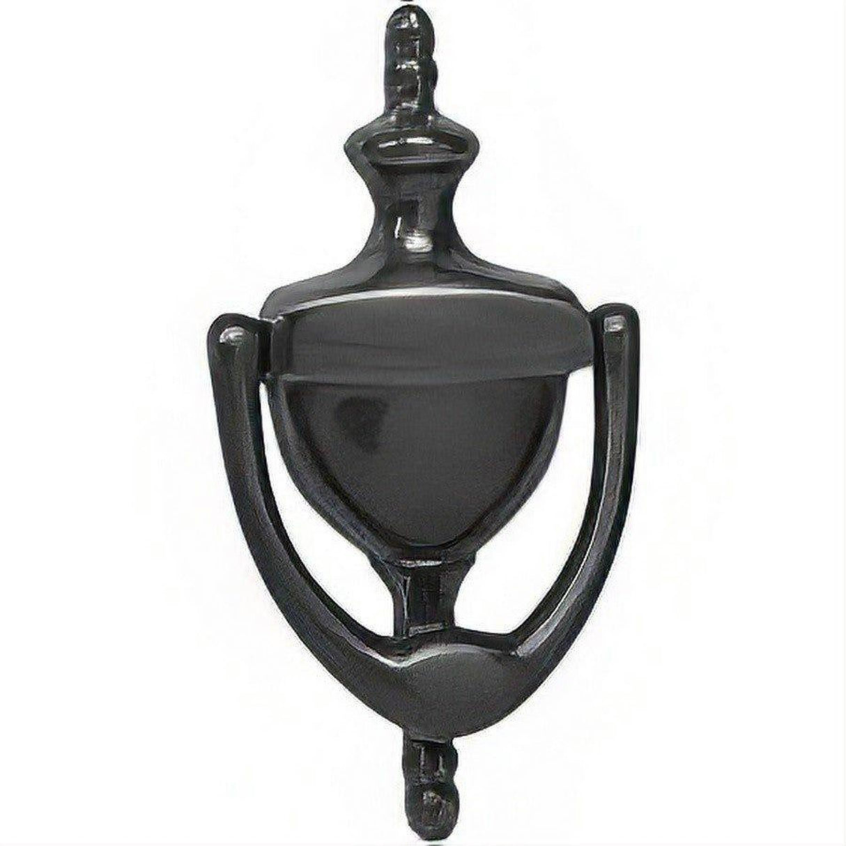 Ives 0231252UBLK 0231252U Solid Brass Door Knocker with Viewer Black