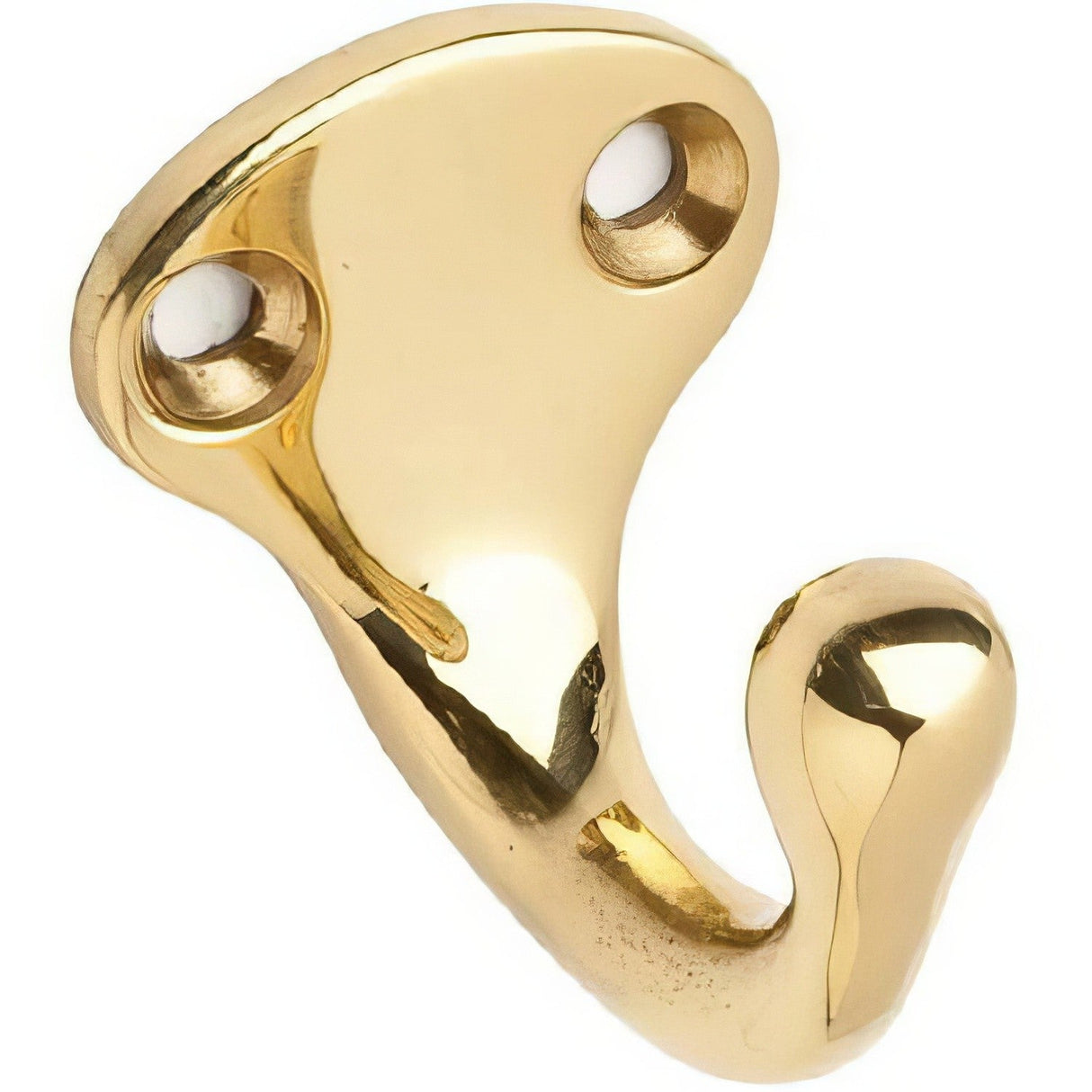 Ives 581B3 581B Low Profile Single Cast Brass Wardrobe Hook with 1-11/16" Projection Polished Brass