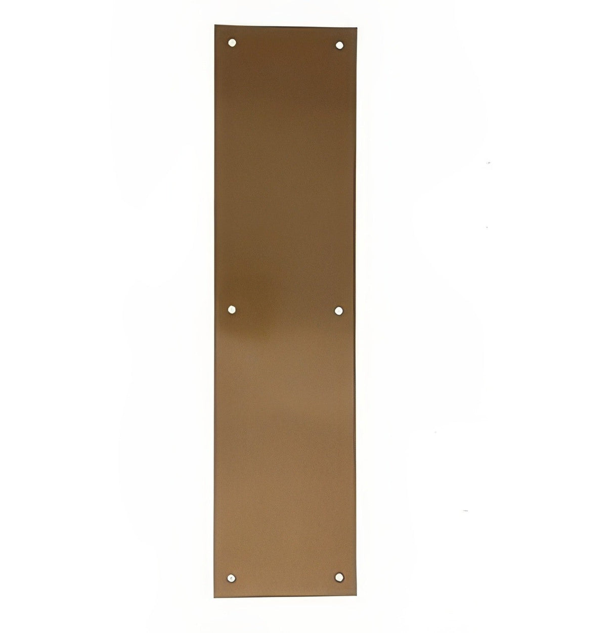 Ives 820010416 8200B 4" x 16" Brass Push Plate with Mounting Screws Satin Bronze