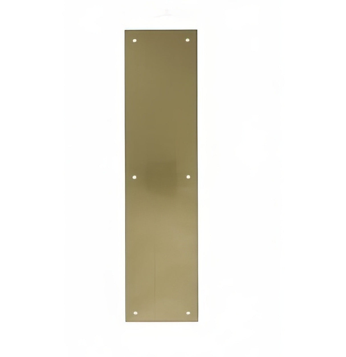 Ives 82004416 8200B 4" x 16" Brass Push Plate with Mounting Screws Satin Brass