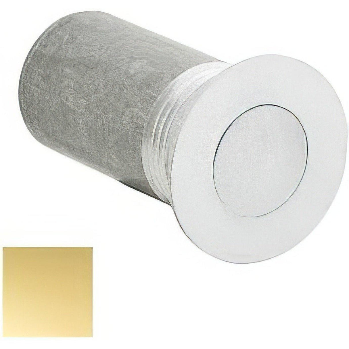 Ives DP13 DP1 Threshold Dust Proof Strike 1-7/16" Diameter Face Plate Polished Brass