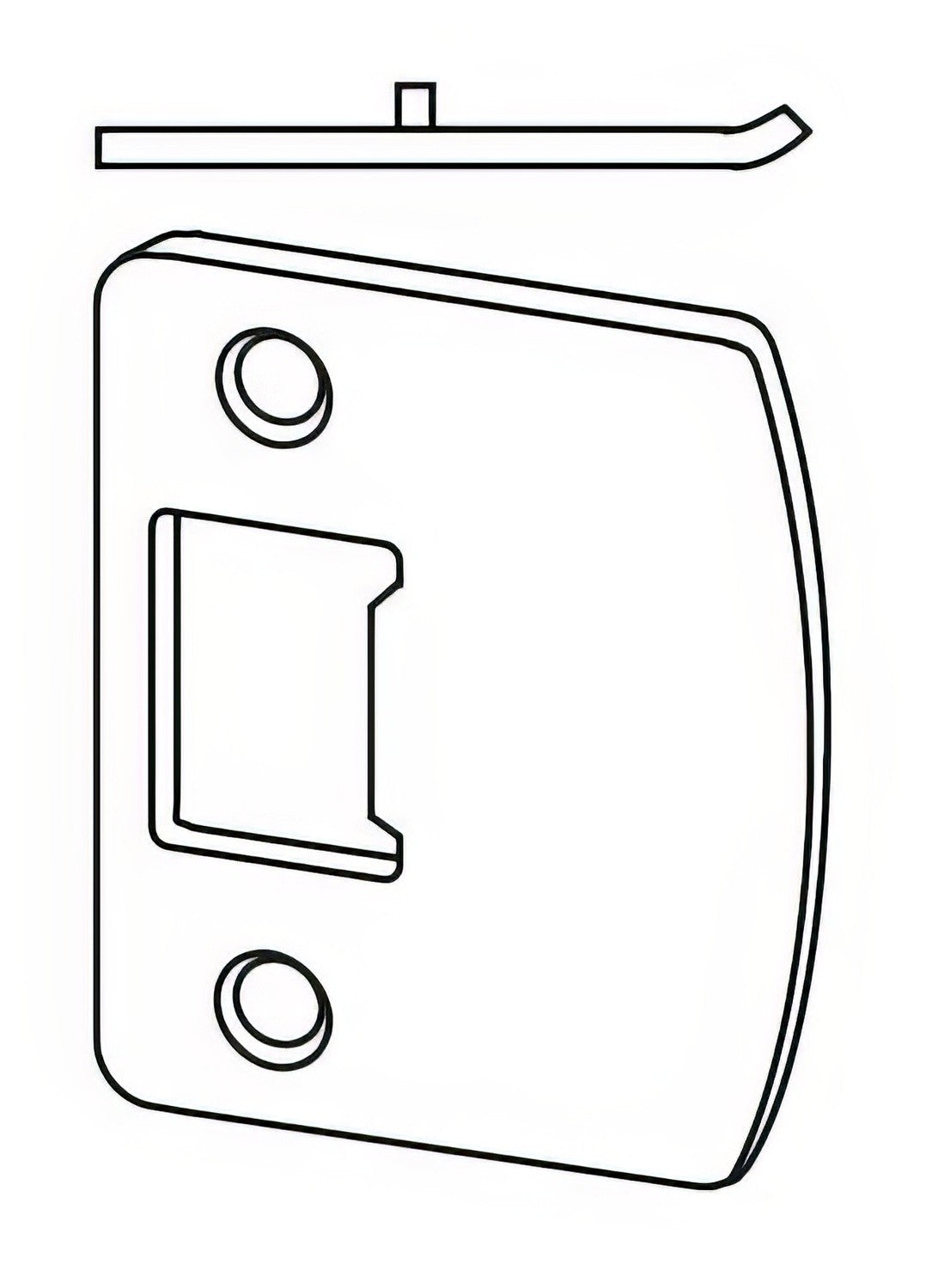 Dexter by Schlage J250009716 aged bronze strike plate