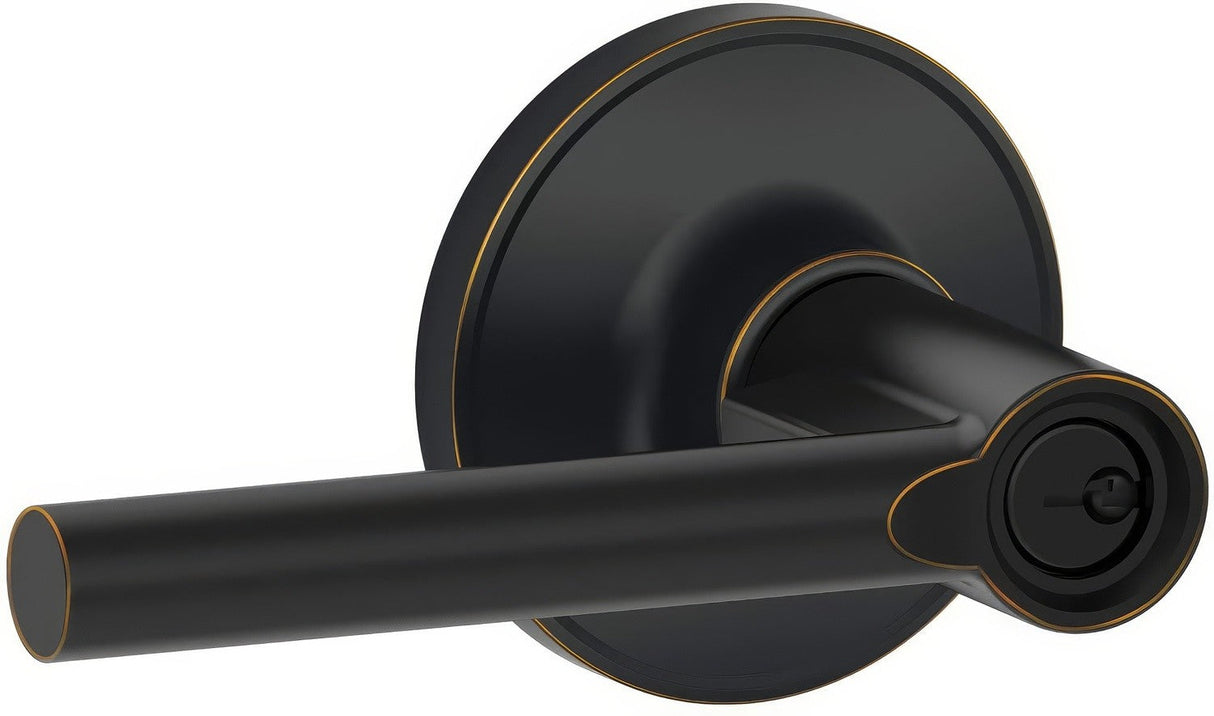 Dexter by Schlage J54BRW716 aged bronze keyed entry door lever