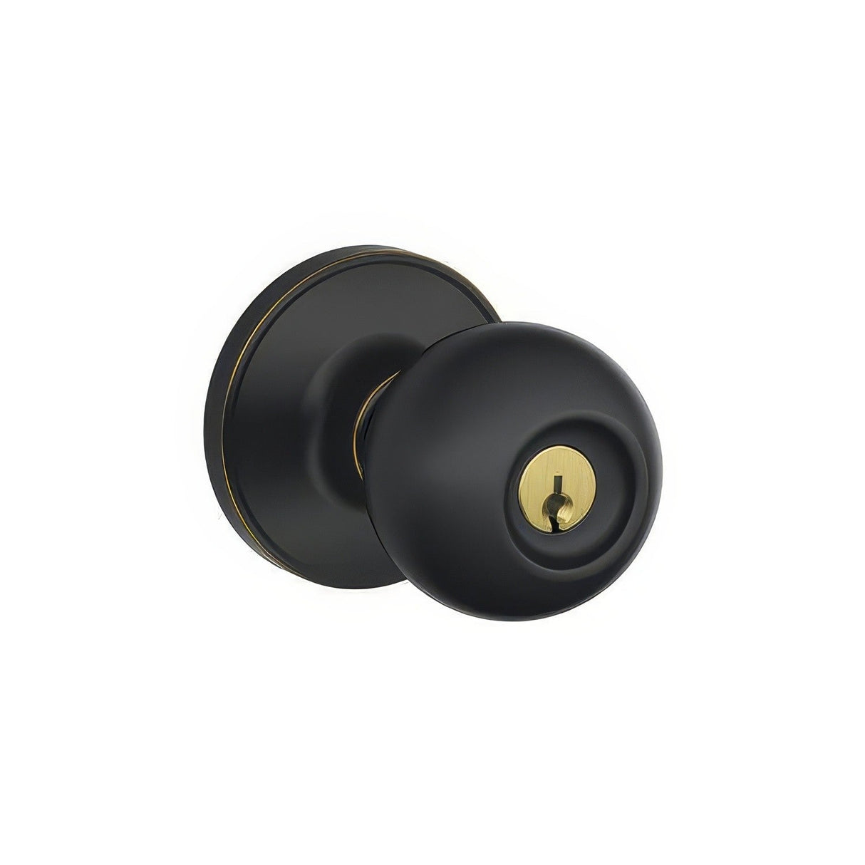 Dexter by Schlage J54CNA716 aged bronze keyed entry door knob