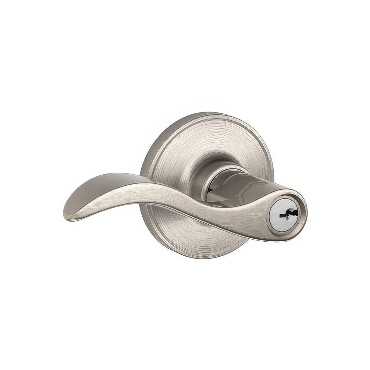 Dexter by Schlage J54SEV619 satin nickel keyed entry door lever