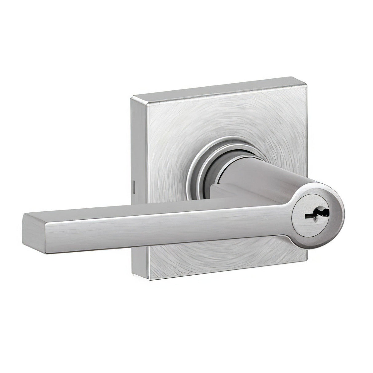Dexter by Schlage J54SOL626COL satin chrome keyed entry door lever