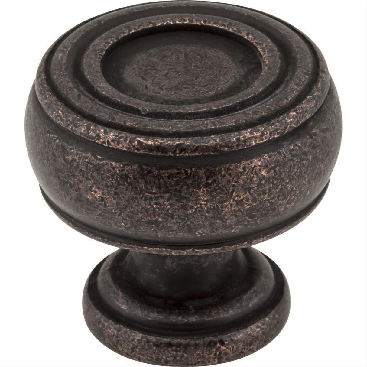 Jeffrey Alexander 127DMAC 127 Bremen 2 1-3/16" Zinc Barrel Cabinet Knob Distressed Oil Rubbed Bronze