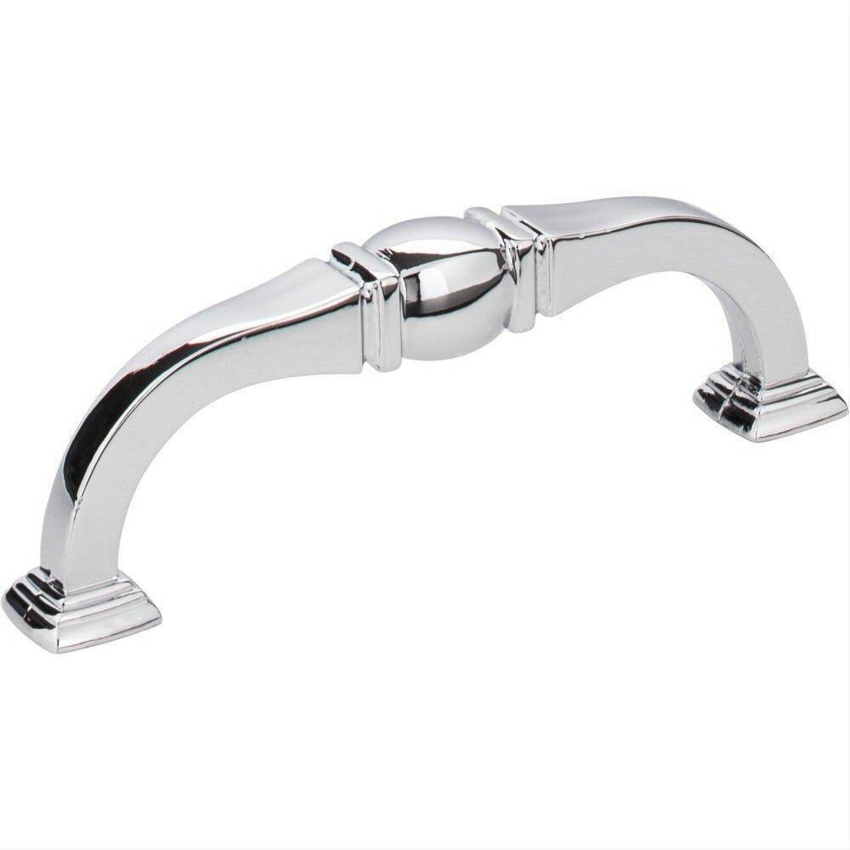 Jeffrey Alexander 188-96PC-96 Katharine 4-3/8" Zinc Cabinet Pull Polished Chrome
