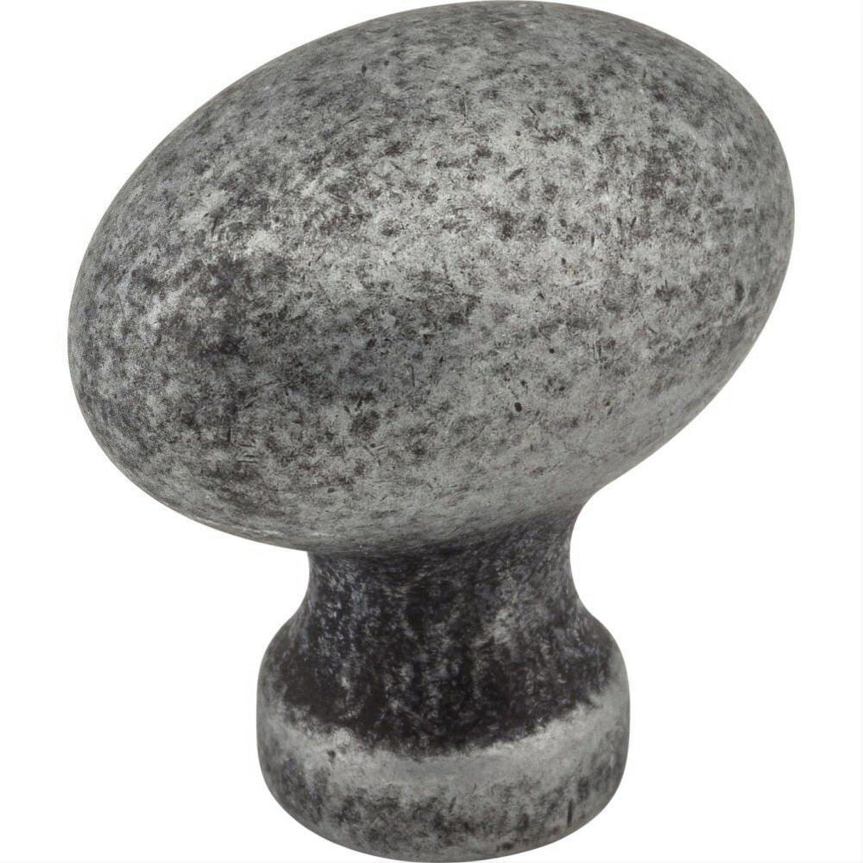 Jeffrey Alexander 3990-SIM Bordeaux 1-3/16" Zinc Cabinet Knob Distressed Antique Silver