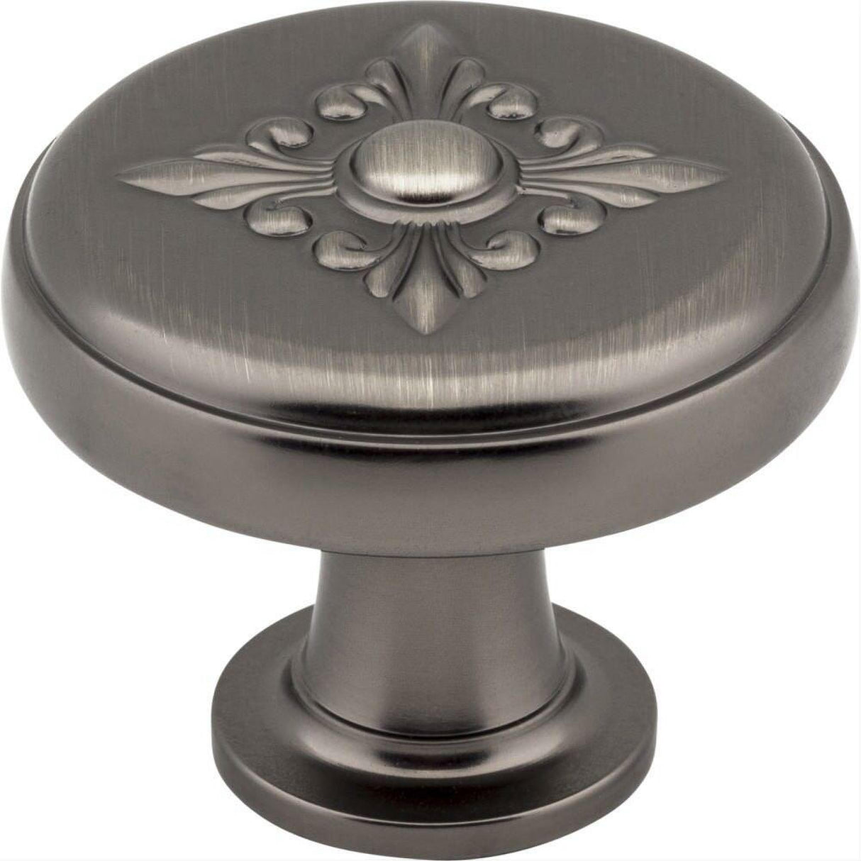 Jeffrey Alexander 417BNBDL 417 Lafayette 1-3/8" Zinc Baroque Cabinet Knob Brushed Pewter