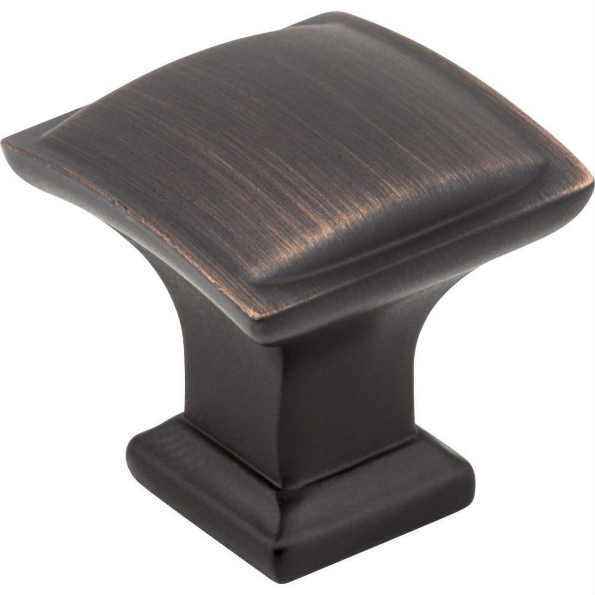 Jeffrey Alexander 435DBAC 435 Annadale 1-1/4" Zinc Square Pillow Top Cabinet Knob Brushed Oil Rubbed Bronze