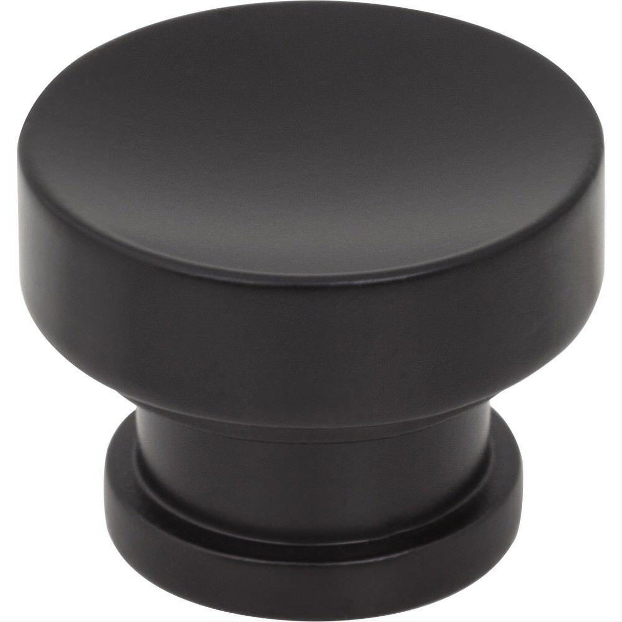 Jeffrey Alexander 484MB 484 Elara 1-1/4" Zinc Cabinet Knob Matte Black