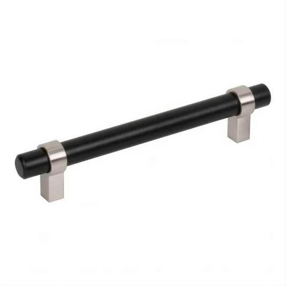 Jeffrey Alexander 5128MBSN 5128 Key Grande 6-5/8" Steel Cabinet Pull Matte Black / Satin Nickel