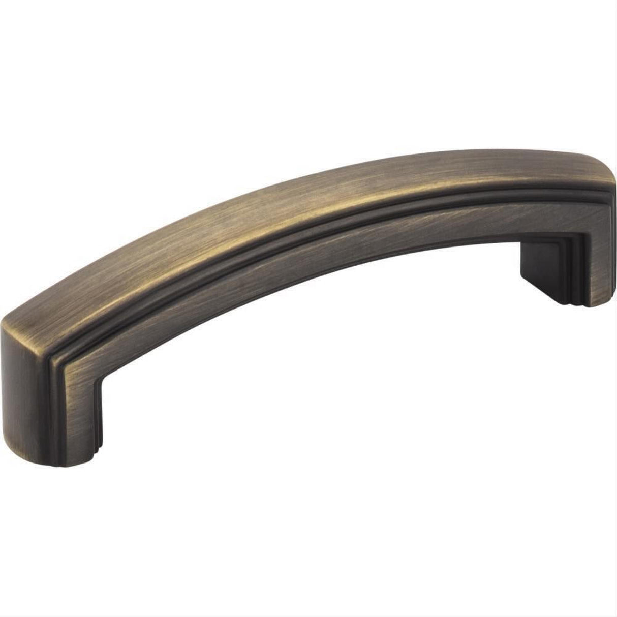 Jeffrey Alexander 519-96ABSB-96 Delgado 4-1/4" Zinc Cabinet Pull Antique Brushed Satin Brass