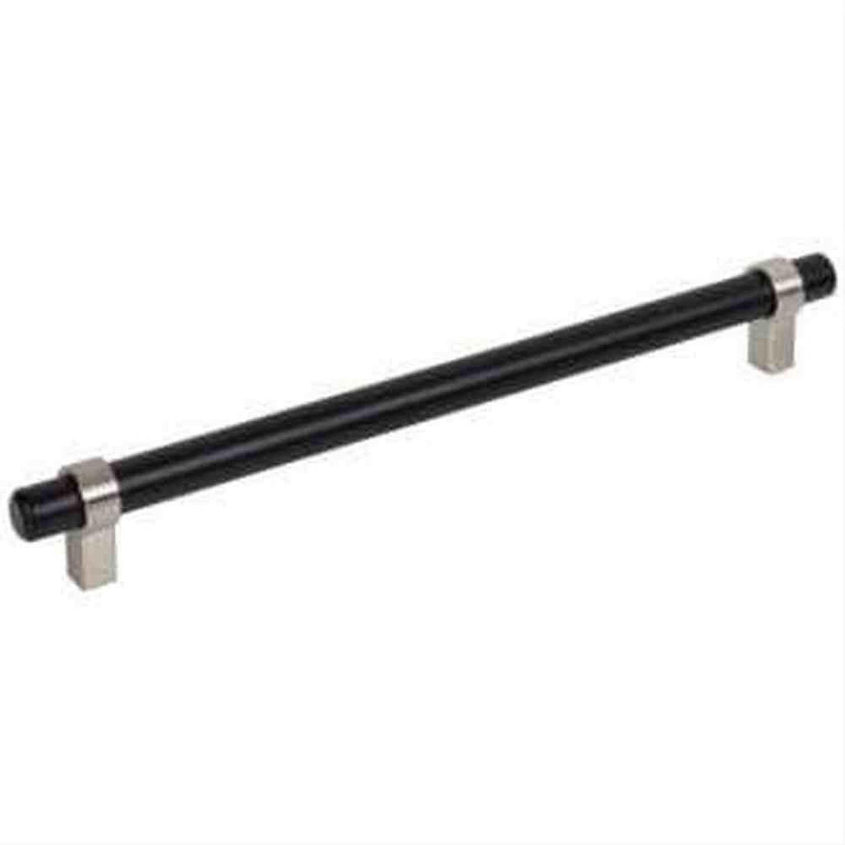 Jeffrey Alexander 5224MBSN 5224 Key Grande 10-3/8" Steel Cabinet Pull Matte Black / Satin Nickel
