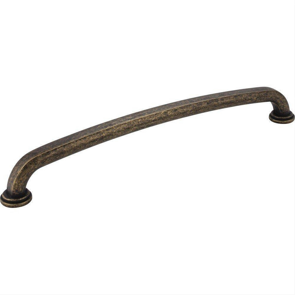 Jeffrey Alexander 527-12ABM-D-12 Bremen 1 13-1/16" Zinc Appliance & Cabinet Pull Distressed Antique Brass