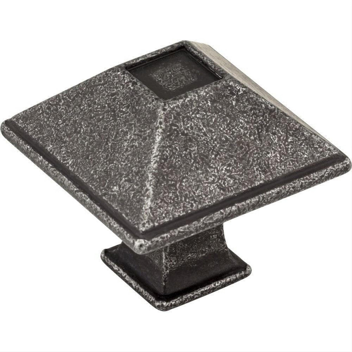 Jeffrey Alexander 602S-SIM Tahoe 1-1/4" Zinc Small Cabinet Knob Distressed Antique Silver
